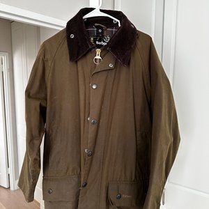Men's Olive Barbour Beaufort Jacket, Size 42, Barely Worn!